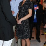 William and Kate chat to attendees at the "Youth BBQ" in Ottawa