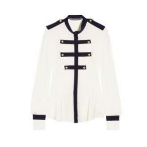Alexander McQueen Silk-georgette blouse