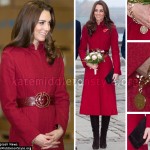 Kate Middleton Red Coat Denmark