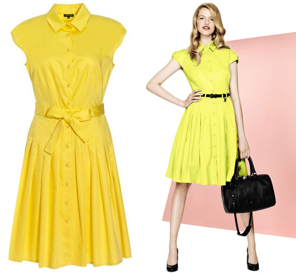 yellow jaeger dress