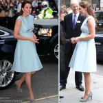 kate middleton wears blue dress to Art Room reception at NPG