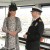 Kate speaks to staff on the ship