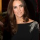 Kate wearing her black Jenny Packham dress with customised silver fern detailing