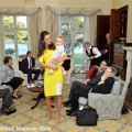 The trio have a relaxed meeting with the Governer General at Admiralty House