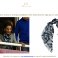 Catherine, Duchess of Cambridge wears Beulah's Eden scarf to an Australian Rugby Match in Sydney #royaltour #australia #duchessofcambridge http://www.beulahlondon.com/eden-scarf.html