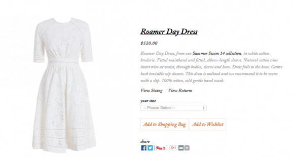 Zimmermann Roamer Day dress
