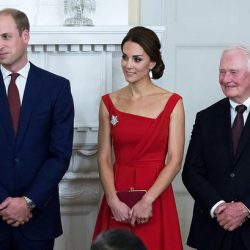 Kate in stunning red gown for historic reconciliation ceremony & reception in Victoria