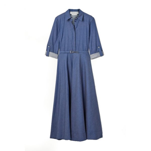 Kate Middleton S Gabriela Hearst Marley Blue Denim Shirt Dress