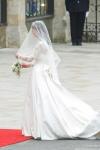 Kate gets ready to walk into the church