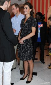Kate in Canada, wearing her Pied-A-Terre Imperia Wedges