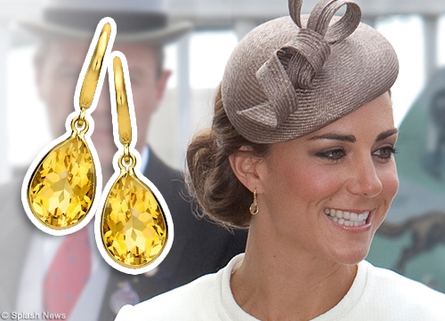 Kiki McDonough Citrine Earrings · Kate Middleton Style Blog