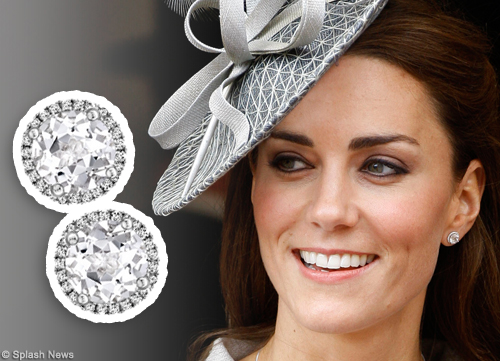 Kiki McDonough Classic cushion drop earrings · Kate Middleton Style Blog
