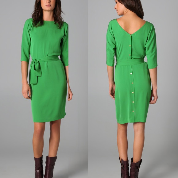 DVF Maja Dress in Green