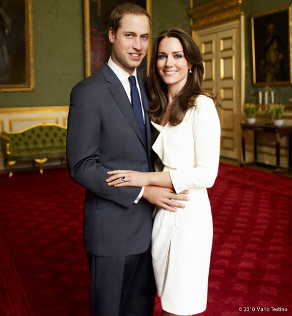 William & Catherine's official engagement portrait