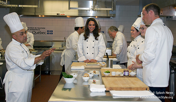 William and Kate visited Montreal and took part in a cooking class