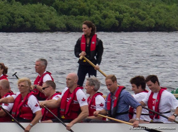 William and Kate Dragon Boat Racing
