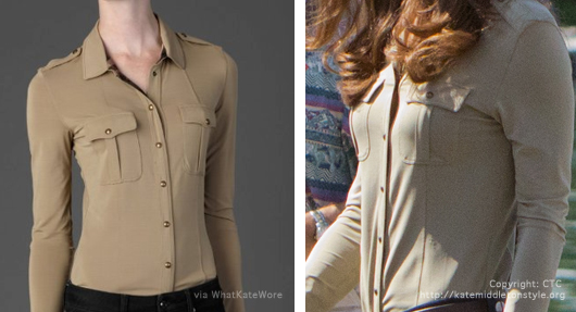 kate middleton burberry shirt