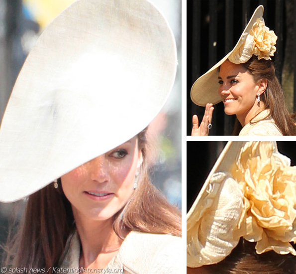 kate middleton gold hat