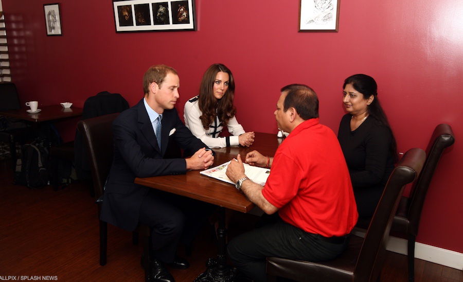 In 2011, William and Kate met people affected by rioting in Birmingham