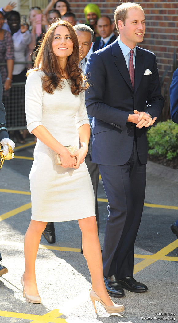 Kate Middleton and Prince William arriving at The Royal Marsden, Surrey, UK.