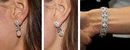 Kate's mystery diamond bracelet earring set.