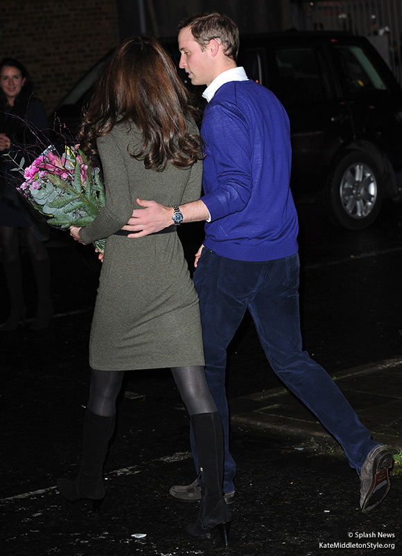 William and Kate leaving the Centrepoint event