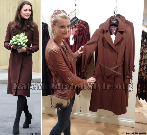 Kate middleton brown coat