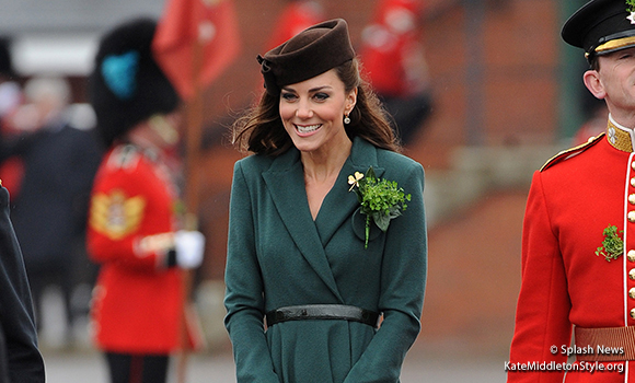 Duchess of Cambridge wears Emilia Wickstead coat dress to Irish Guard parade