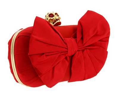 Red Alexander McQueen Bow Bag