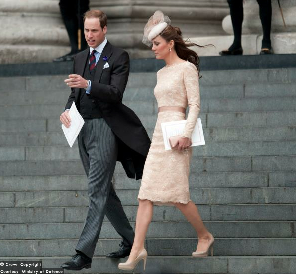 Kate and William after the Jubilee Service