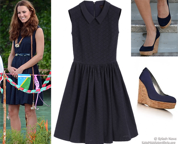 kate marau blue Mulberry dress