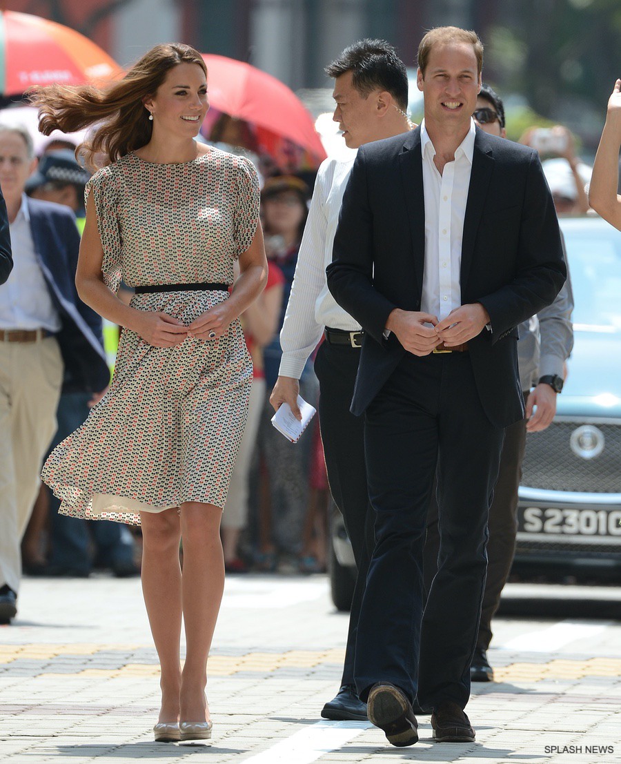 Kate Middleton Singapore Print Skirt Top Not Dress By Raoul