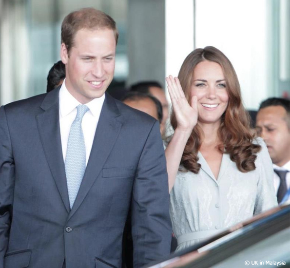 kate middleton arrives in malaysia