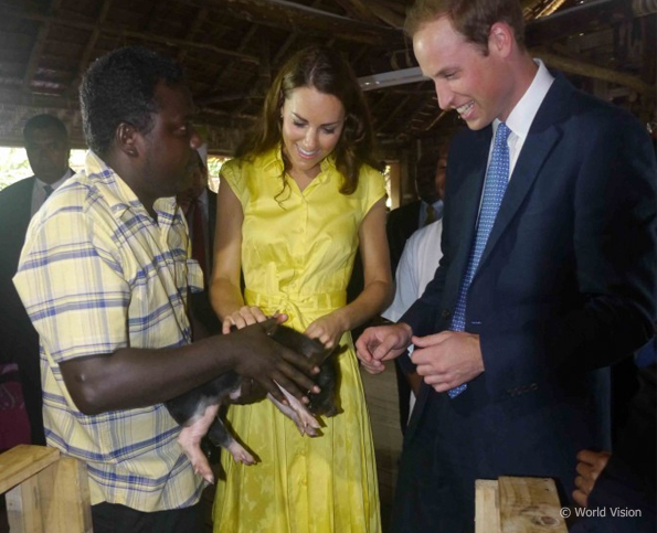 Kate's 3 Looks Today, Including 2002 Dress & One Given To Her Upon Arrival  In Solomon Islands (UPDATED: Earrings & Dress IDs) – What Kate Wore