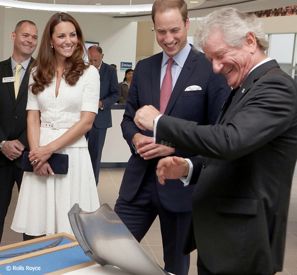 Kate and William Visit Rolls Royce