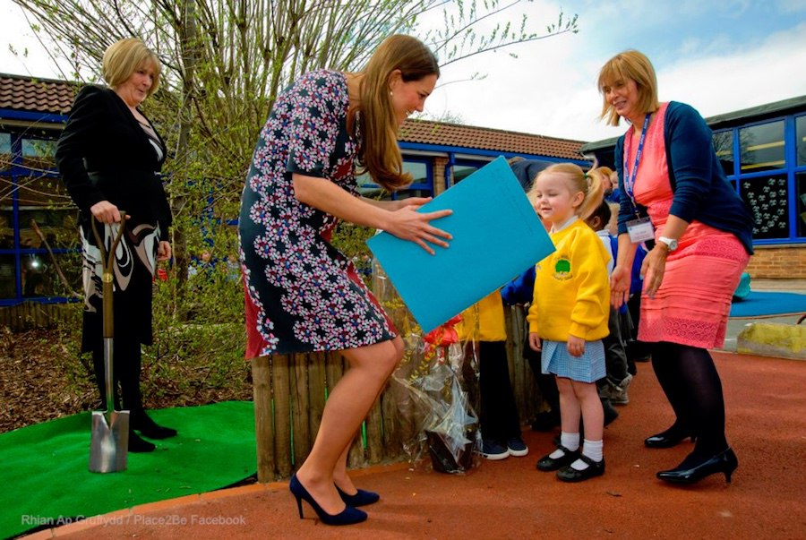 Kate Middleton launching M-PACT plus at a Manchester school in 2013