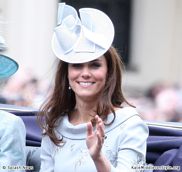 Kate wears Erdem to Trooping the Colour 2012