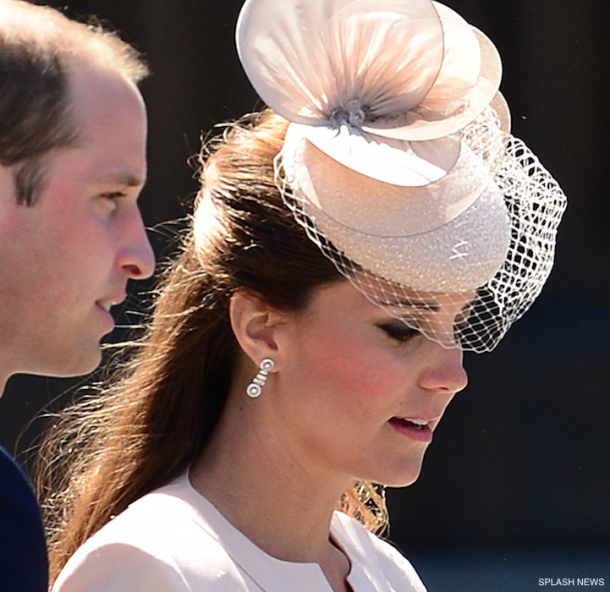 Kate Middleton's hat and earrings