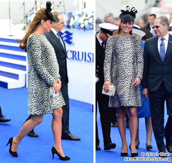 Kate at the Royal Princess naming ceremony in June 2013