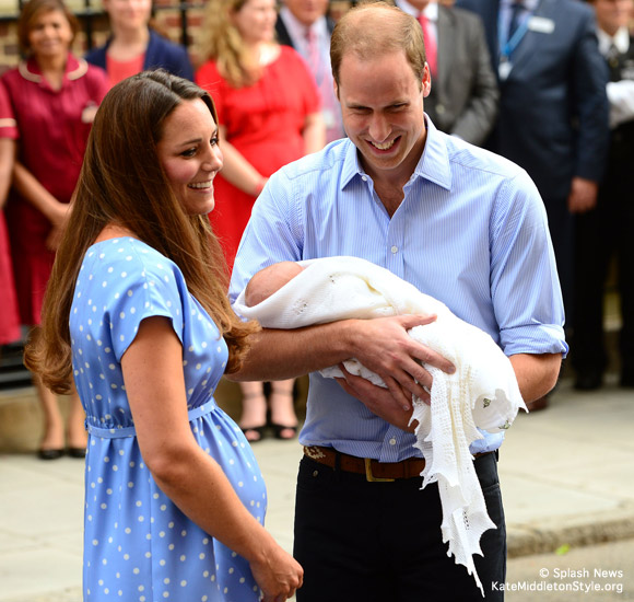 Kate and William with the royal baby