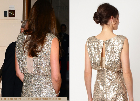 Kate Middleton in Jenny Packham dress