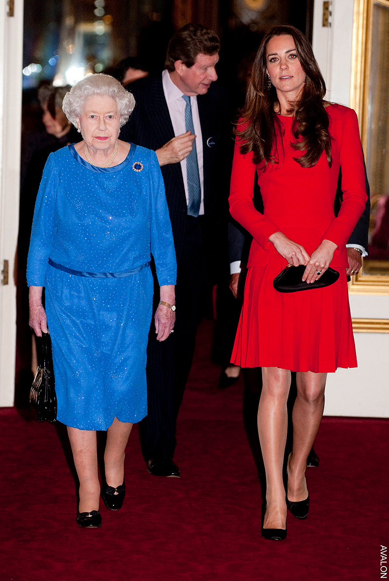 Kate Middleton joins The Queen for a star-studded reception at Buckingham Palace