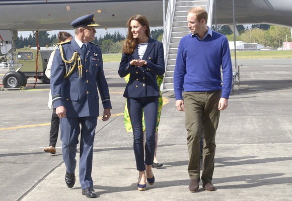 Kate In Nautical Stripes For Boat Racing in Auckland, NZ