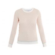 Johnathan Saunders Taupe Oval Cotton Sweater