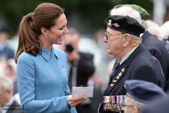  The Duke and Duchess of Cambridge attend a wreath laying and commemoration at the war memorial at Seymour Square, Blenheim, as part of their tour of New Zealand and Australia in Wellington, New Zealand, on the 10th April 2014