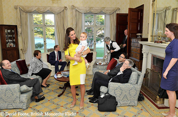 The trio have a relaxed meeting with the Governer General at Admiralty House