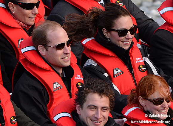 Kate and William in the Shotover Jet