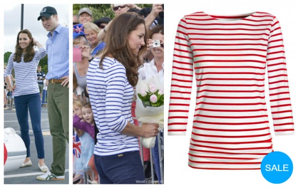 Kate's ME + EM Breton stripe top is now on sale in red