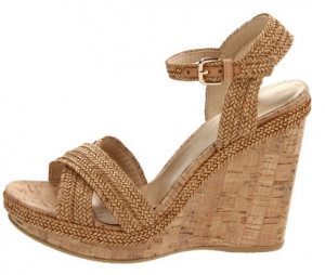 Stuart weitzman minx woven cork wedge sandals on sale