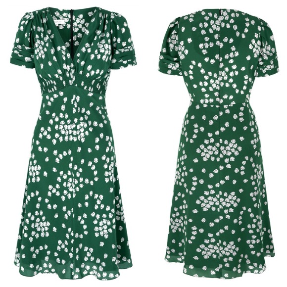 Green Silk Tea Dress by Susannah